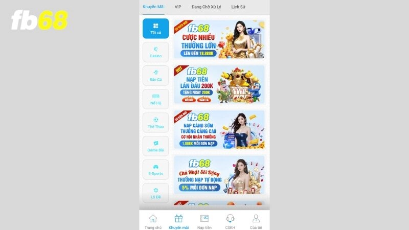 Giới thiệu đôi nét về sảnh cá cược FB68 
