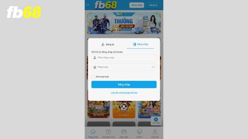 Những nguyên nhân phổ biến khiến bạn không thể đăng nhập FB68