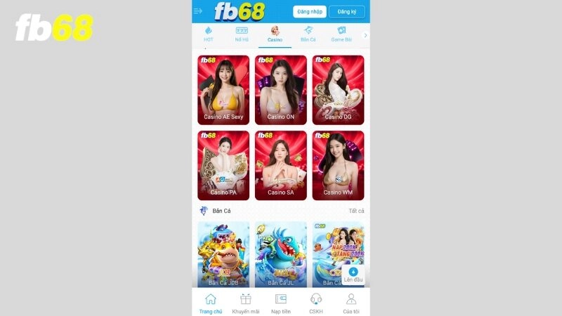 Ưu điểm của nhà cái FB68